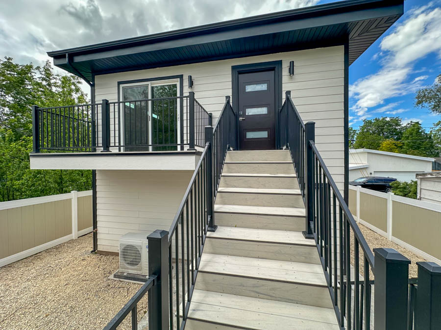 Finished detached ADU exterior built by Palo Blanco Builders in Heber City, Utah